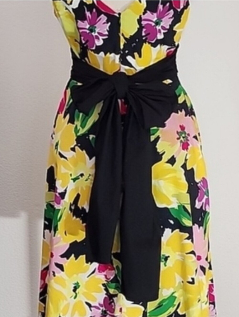 B.Smart Dress Cotton Floral Sleeveless Black Size 8 - Picture 9 of 15